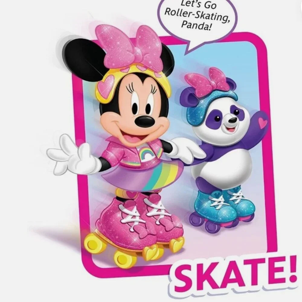 Disney Jr Minnie Mouse Roller Skating Party Interactive Lights Up Sings Panda - Picture 2 of 3